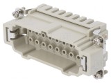 Conector HDC Inserturi Contact Tată 16P 16A