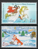 Moldova 2018 Mi 1051/52 MNH - Desene ale copiilor: Eroi din basme, Nestampilat