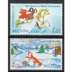 Moldova 2018 Mi 1051/52 MNH - Desene ale copiilor: Eroi din basme