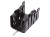 Radiator negru TO221 25,4mm x 14,5mm x 13,51mm