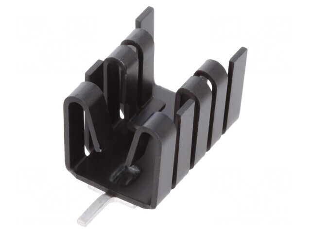 Radiator negru TO221 25,4mm x 14,5mm x 13,51mm