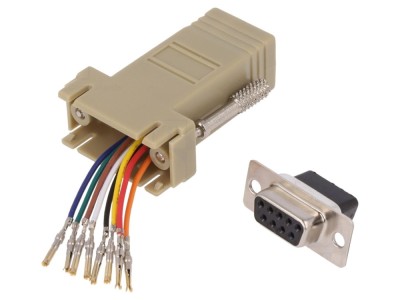 Adaptor D-Sub 9 pini la RJ45 foto