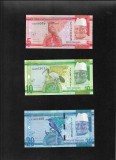 Set Bancnote Gambia 5, 10, 20 Dalasis 2015 UNC - Colectie Numismatica Gambia