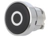 Comutator apăsare 22mm negru