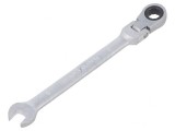 Cheie combinată cu articulație 8mm satinată