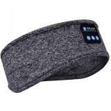 Bandana / Bentita smart cu Casti Bluetooth Integrate si Microfon, Hands-free, pentru dormit, sport, invatat, redare muzica, apeluri telefonice, Gri