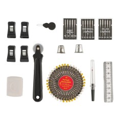Set 66 piese accesorii pentru masina de cusut Crelando, multicolor