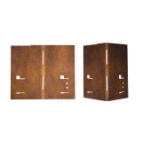 Colț Corten pentru Margine Gazon și Bordură Grădină 8x8x13,5 cm