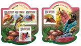 Timbre Sierra Leone 2015, Lumea Pasarilor, Set Complet (4), Colita+Bloc MNH