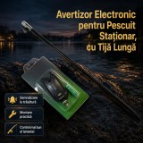 Avertizor Electronic pentru Pescuit Staționar, cu Tijă Lungă