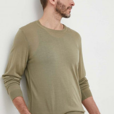BOSS pulover de lână bărbați, culoarea verde, light 50468239