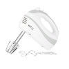 Mixer de mana ECG RS 200, 200W, 5 viteze + Turbo, Alb/Gri, 2 palete, 2 carlige