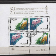 PORTUGALIA 1978 – PICTURA ABSTRACTA, bloc stampilat, C19