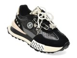 Pantofi sport GRYXX negri, 347, din material textil si piele naturala