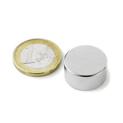 Magnet neodim disc &amp;Oslash;20&amp;amp;#215;10 mm, putere 11 kg, N42 foto