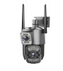 Camera Supraveghere duala ( doua zone de supraveghere ) Conexiune 4G SIM, 4MP, intelligent tracking, PTZ, Lan, Micro SD, Rotire, Alarma, Interior & Ex