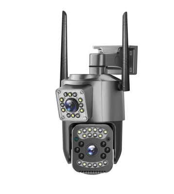 Camera supraveghere duala 4MP, tracking inteligent, PTZ, Wi-Fi foto
