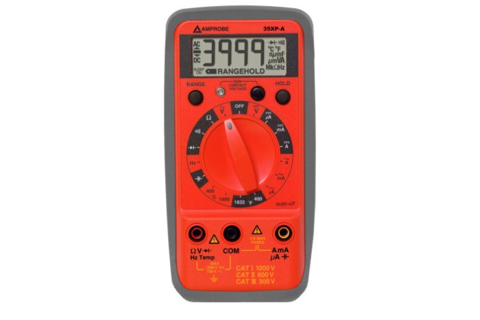 multimetru digital, BEHA-AMPROBE, 35XP-A, 0.1...400mV-1kV, 0.1...400&micro;A-2A