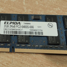 Ram Laptop Elpida 2GB DDR2 PC2-6400S EBE21UE8AFSA-8G-F