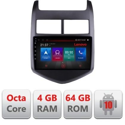 Navigatie Chevrolet Aveo 2010-2013 E-AVEO10 Octa Core cu Android Radio Bluetooth Internet GPS WIFI DSP 4+64GB 4G CarStore Technology