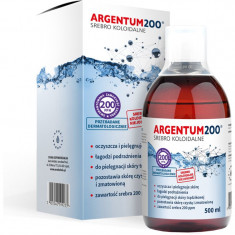 Aura Herbals Argentum 200 Colloidal Silver 200 ppm tonic cu argint coloidal 500 ml