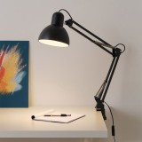 Cumpara ieftin Lampa de birou neagra cu clips si brat pliabil, reglabil