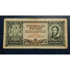 Ungaria 1945 - 10 milioane pengo, circulata