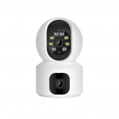 Baby Monitor Audio Video 4MP cu Camera de Supraveghere PTZ, Mini Camera Wifi