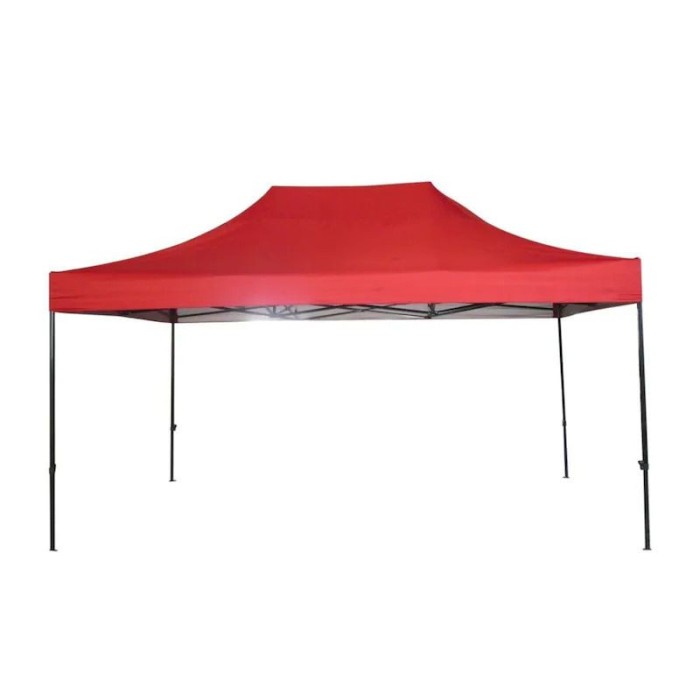 Cort Pavilion eMazing pliabil 3x4.5m, cadru metalic, culoare roșu, potrivit pentru curte, grădină și evenimente