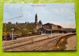 G385-I-Vedere scrisa de militar roman 1917 din GYOR Ungaria circulata catre Gavojdia- Statia Cailor Ferate.