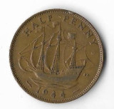 Moneda half penny 1944 - Marea Britanie, Europa