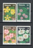 Malaezia 1990 Mi 421/24 MNH, nestampilat - Flori, Flora