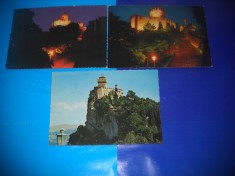 HOPCT LOT NR 946 REPUBLICA SAN MARINO -3 CARTI POSTALE-CIRCULATE