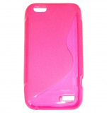 Husa silicon S-line roz pentru HTC One V