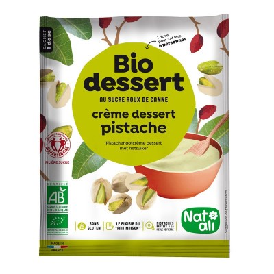 Desert crema cu fistic, bio, 60g, Nat-ali foto
