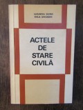 ACTELE DE STARE CIVILA-ALEXANDRU SILVIAN