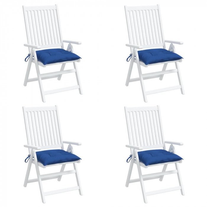 Perne de scaun, 4 buc., albastru, 50x50x7 cm, textil oxford GartenMobel Dekor