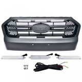 Grila cu LED Neagra cu Bar Dublu potrivita pentru Ford Ranger T7 16-19 Performance AutoTuning