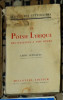 Leon Levrault - La Poesie Lyrique (Evolution du Genre)