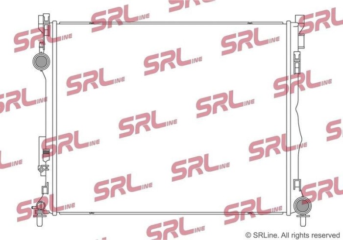 Radiator Mercedes Clasa G, Gle, Gls-Class, motor: 4.0 V8 T, intrare/iesire conectare rapida, 640x530x26, SRLine, Aluminiu/ Plastic brazat,