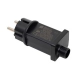 Adaptor Retea Ghirlanda Luminoasa Perdea IP44, Interior/Exterior, Negru, 1200 LED-uri