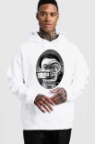 Cumpara ieftin Hanorac Barbati Alb - Dali - The Watcher - XL