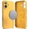 Husa iPhone 16 Plus Ringke Silicone Magnetic MagSafe, galben