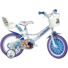 Bicicleta copii 16inch, pentru copii 6-8 ani, snow queen 164R-SQ Dino Bikes