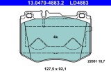 ATE 13.0470-4883.2 ATE Ceramic set placute frana,frana disc