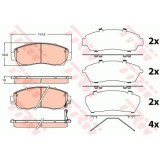 Placute frana TRW GDB3581, Fata