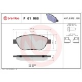 Placute frana Citroen Berlingo / Berlingo First Box (M), Berlingo / Berlingo First Mpv, C3 I (Fc , C4 Coupe (La), C4 I (Lc), C4 I Sedan, Xsara (N1),, BREMBO