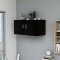 vidaXL Dulap montat pe perete, negru, 80x39x40 cm, lemn prelucrat