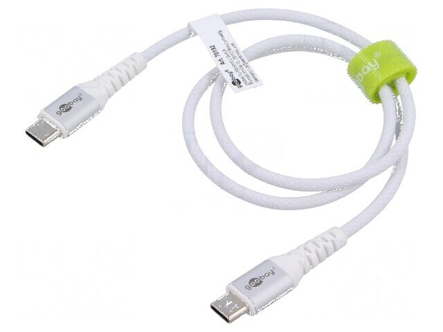 Cablu USB 2.0 USB C 0,5m alb 0,48Gbps