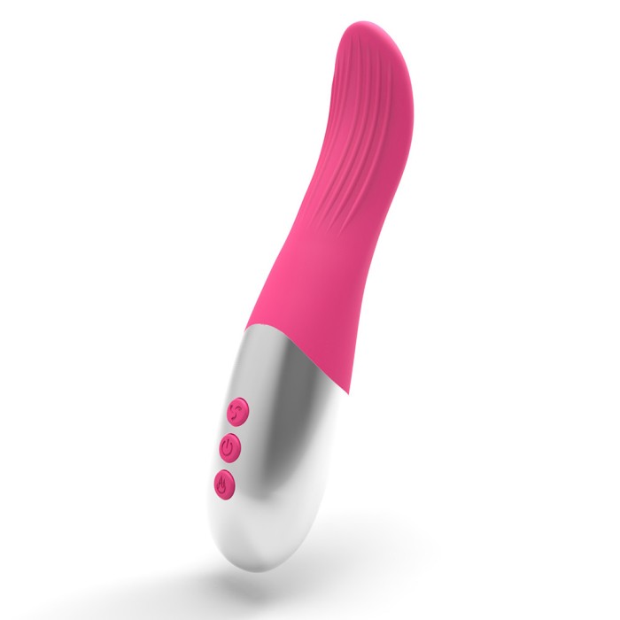 Vibrator Vicki Vibrating&amp;Rotating&amp;Heating Silicon USB Roz